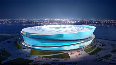 2023年中国亚洲杯大连赛区赛场主体结构封顶